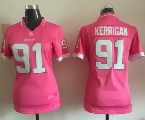 Nike Redskins #91 Ryan Kerrigan Pink Women's Stitched NFL Elite Bubble Gum Jersey